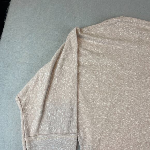 We the Free Womens Sz L Sweater Tan Heathered Cowl Neck - Picture 3 of 12